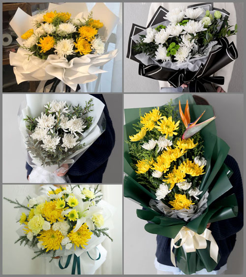 四川成都彭州市磁峰镇涌华村白事花束代送